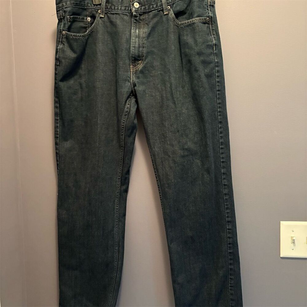 Levi's Men's 559 Relaxed Straight Jeans Blue Size 40BT 40x32 Dark Wash